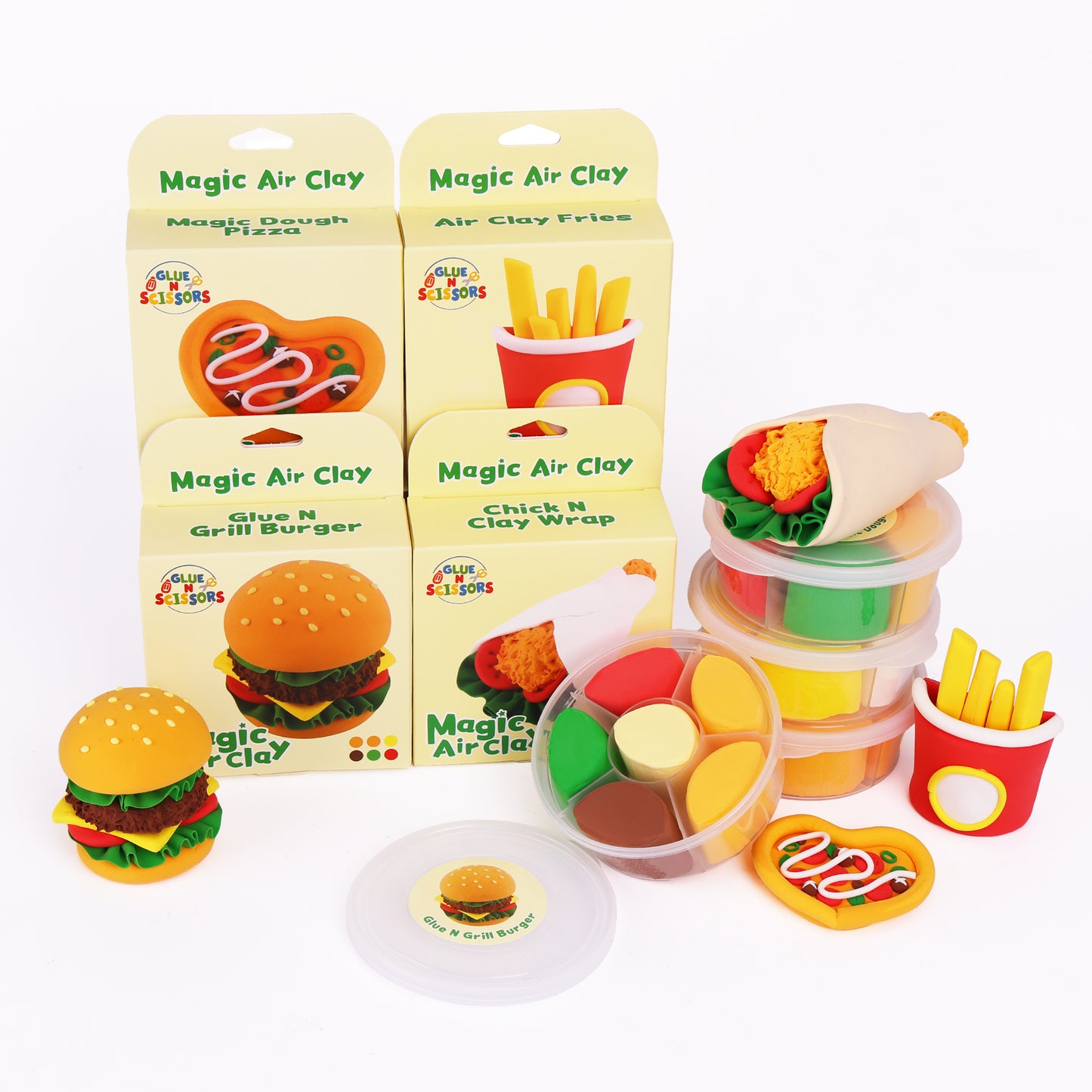 Magic Air Clay Fast Food Bundle